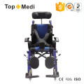 Topmedi Respaldo reclinable Cerebral Palsy Cp Silla de ruedas para niños